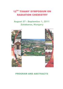 12Th Tihany Symposium on Radiation Chemistry