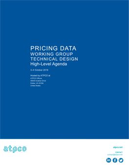 Pricing-Data-Working-Group-High-Level