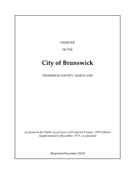 Charter of the City of Brunswick 17 - Iii