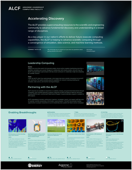 Leadership Computing Partnering with the ALCF Enabling