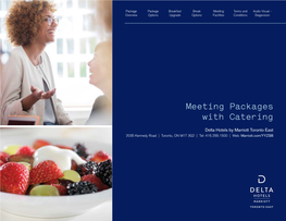 Meeting Packages with Catering