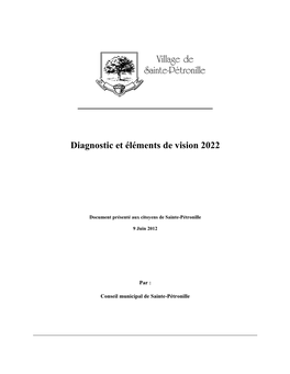 Diagnostic Et Éléments De Vision 2022