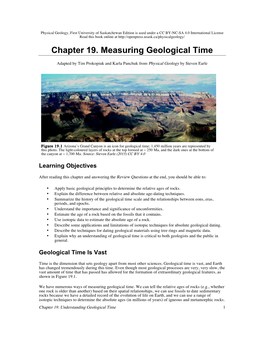 Chapter 19. Measuring Geological Time