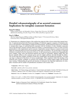 Implications for Intraplate Seamount Formation