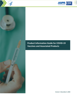 Product Information Guide for COVID-19 Vaccines and Associated Products