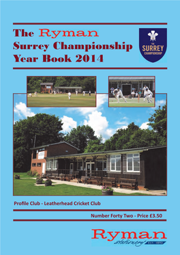 The Surrey Championship Year Book 2014