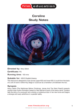 Coraline Study Guide