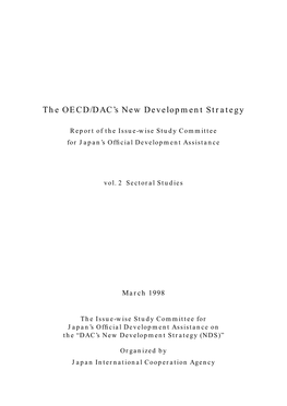 The OECD/DAC's New Development Strategy