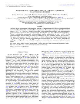 The Luminosity and Mass Functions of Low-Mass Stars in the Galactic Disk