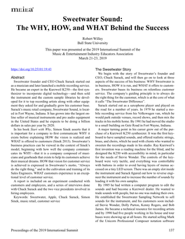 Sweetwater Sound: the WHY, HOW, and WHAT Behind the Success