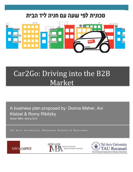 Car2go: Driving Into the B2B