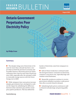 Ontario Government Perpetuates Poor Electricity Policy