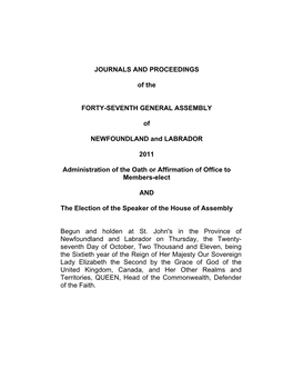 JOURNALS and PROCEEDINGS of the FORTY