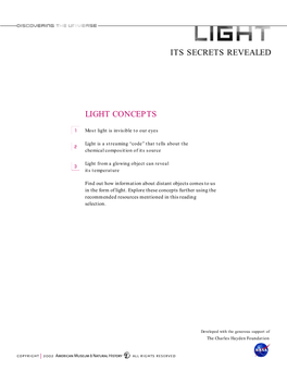 Its Secrets Revealed Light Concepts