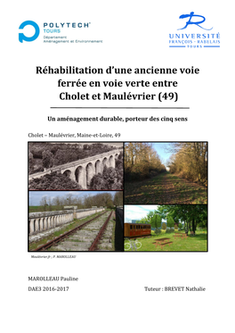 Réhabilitation D'une Ancienne Voie Ferrée En Voie Verte Entre Cholet Et