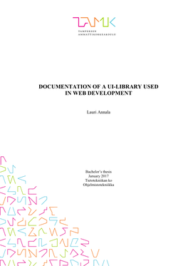 Documentation of a Ui-Library Used in Web Development