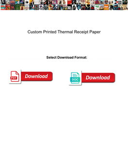 Custom Printed Thermal Receipt Paper