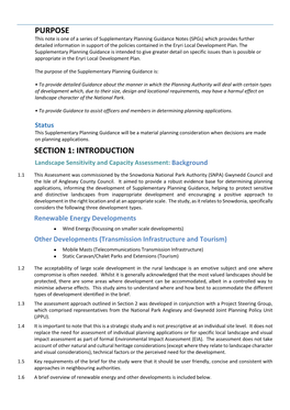 Eryri Landscape Sensitivity and Capacity Assessment