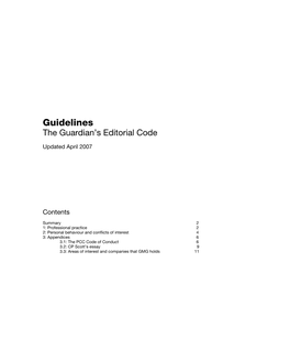 Editorial Code