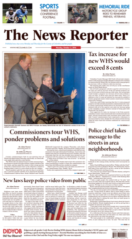 Commissioners Tour WHS, Ponder Problems and Solutions