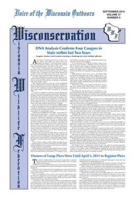 DNA Analysis Confirms Four Cougars in State Within Last Two Years