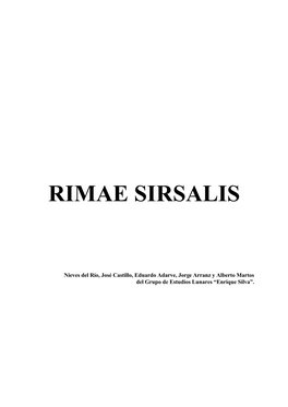 Rimae Sirsalis