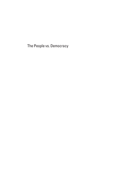 The People Vs. Democracy