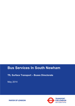 Bus Services in South Newham