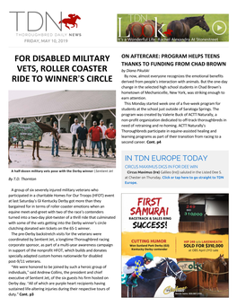 For Disabled Military Vets, Roller Coaster Ride to Winner=S Circle