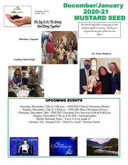 December/January 2020-21 MUSTARD SEED