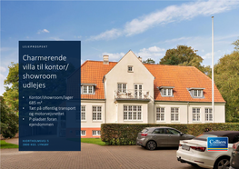 Charmerende Villa Til Kontor/ Showroom Udlejes