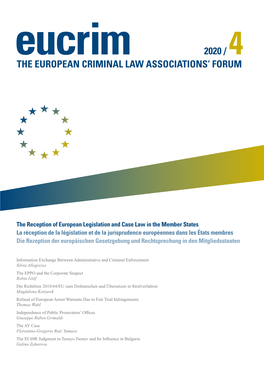 The European Criminal Law Associations' Forum 42020