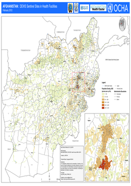 AFGHANISTAN: DEWS Sentinel Sites in Health Facilities February 2012