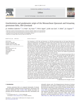 Geochemistry and Geodynamic Origin of the Mesoarchean Ujarassuit and Ivisaartoq Greenstone Belts, SW Greenland