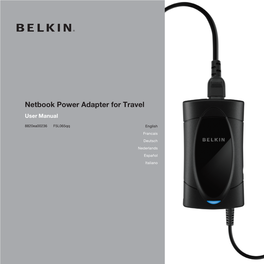 Netbook Power Adapter for Travel User Manual