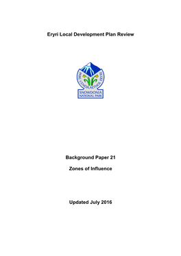 21. Zones of Influence Background Paper 2016