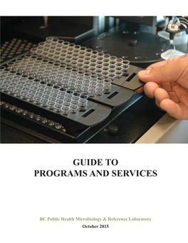 Guide to Programs and Services