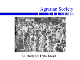 Agrarian Society