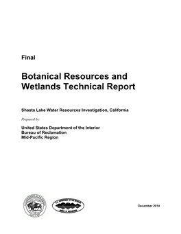 Botanical Resources and Wetlands Technical Report