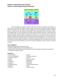 Cell Transport-Passive and Active