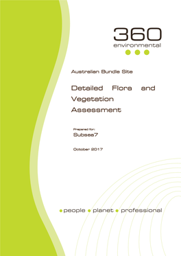 Detailed Flora and Vegetation Assessment