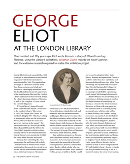 George Eliot at the London Library