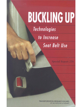 Technologies to Increase Seat Belt Use