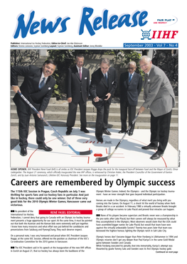 Careers Are Remembered by Olympic Success