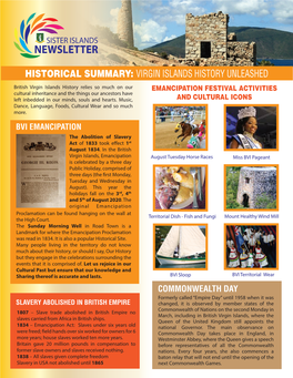 Sister Islands Newsletter