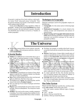 Introduction the Universe