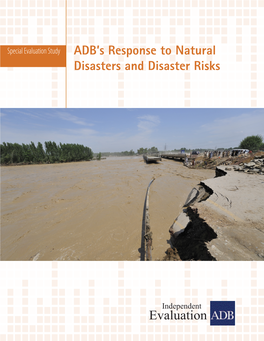 Special Evaluation Study on ADB's Response to Natural Disasters And