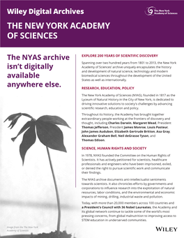 The New York Academy of Sciences