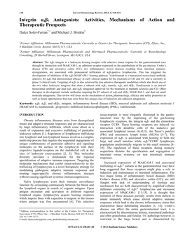 Integrin Α4β7 Antagonists