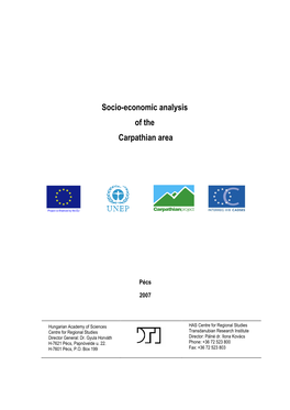Socio-Economic Analysis of the Carpathian Area
